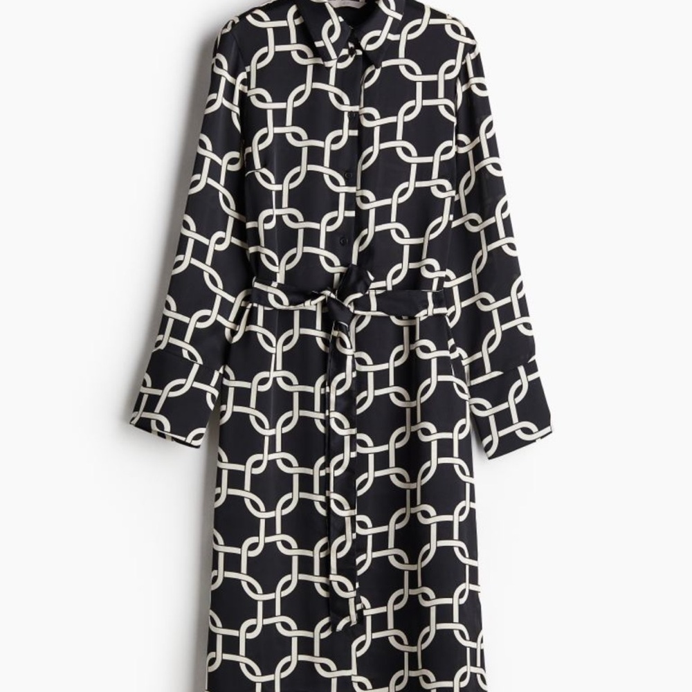 H&M Tie Belt Shirt Dress